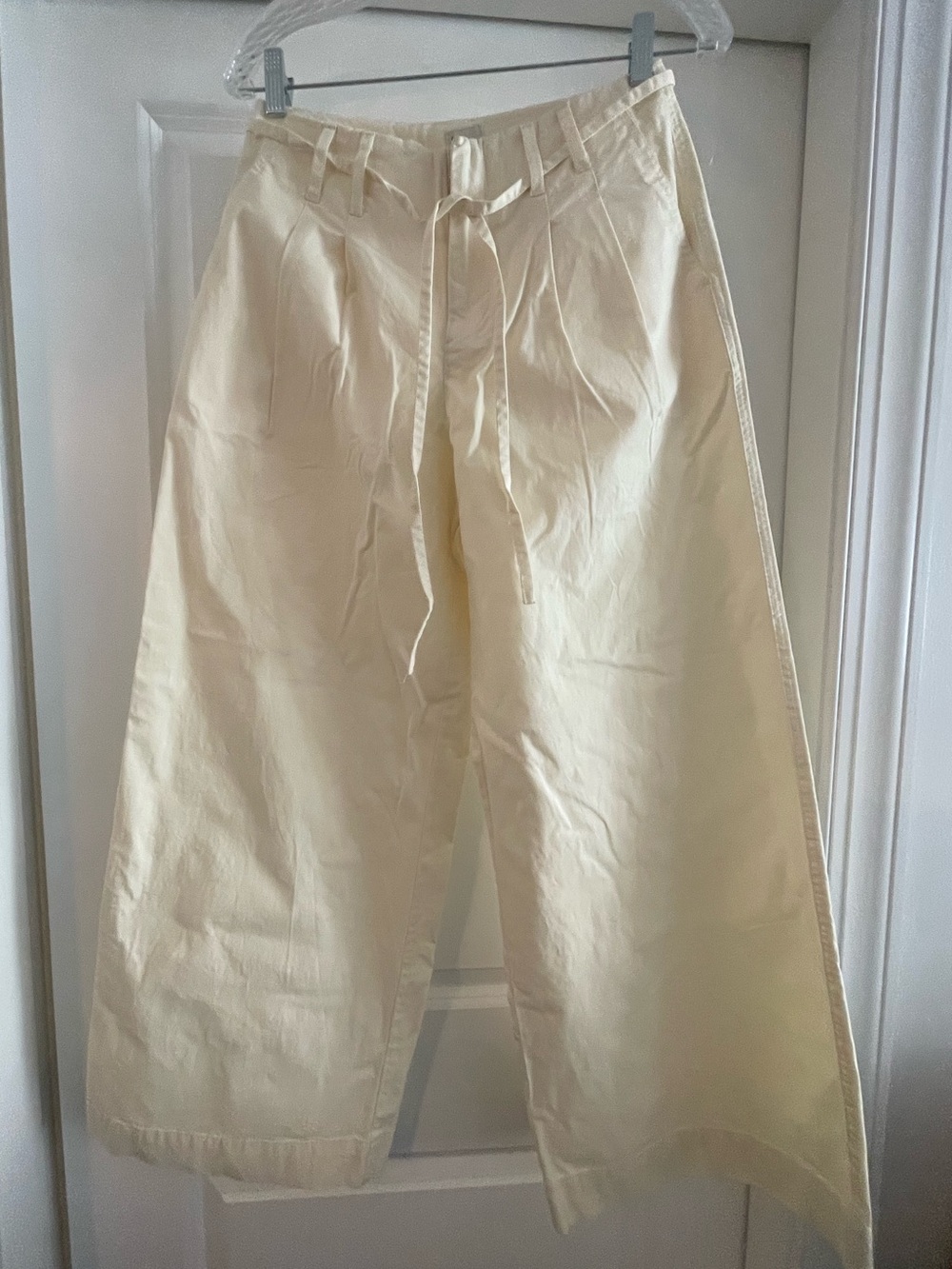 a new day Cream Drawstring Wide-Leg Bermuda Shorts